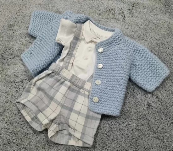 Adīta alpakas vilnas jaciņa mazulim, 0-3mēn