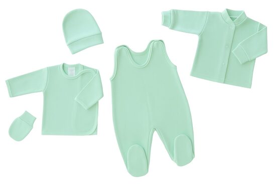 Apģērba komplekts jaundzimušajam, 5-daļīgs